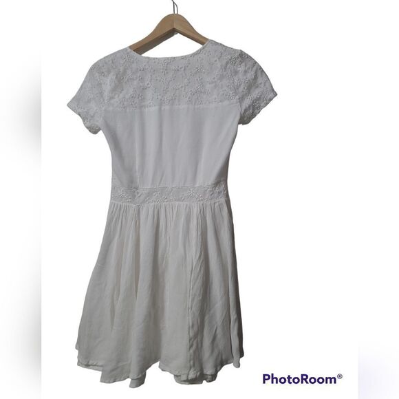 Hollister dress white short sleeves size xs - Picture 2 of 5